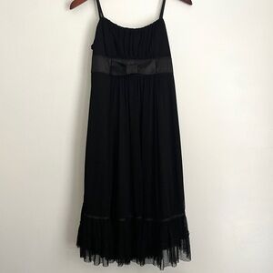 Forever 21 Sweetheart Dress Lace L  Midi w Straps Goth Coquettegirl Whimsigoth